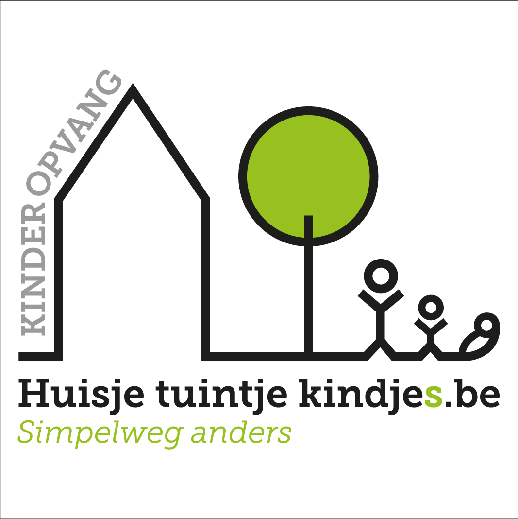 logo kinderopvang huisje tuintje kindjes